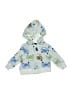 Carter's 100% Polyester Print Blue Zip Up Hoodie Size Newborn - photo 1