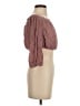 Lulus Solid Brown 3/4 Sleeve Blouse Size S - photo 4