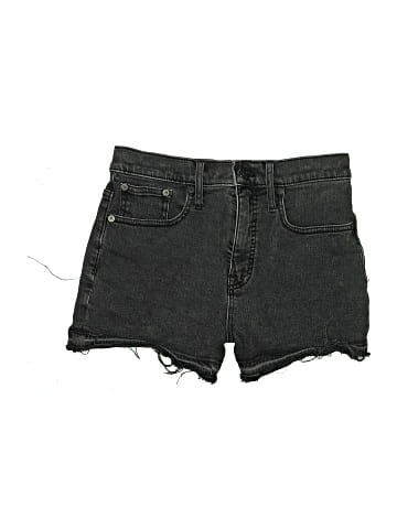 Madewell High-Rise Denim Shorts in Clint Wash: Drop-Hem Edition (view 1)