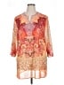 Chico's 100% Polyester Orange 3/4 Sleeve Blouse Size XL (3) - photo 1