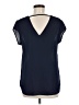 DR2 100% Polyester Blue Short Sleeve Blouse Size M - photo 2