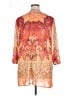 Chico's 100% Polyester Orange 3/4 Sleeve Blouse Size XL (3) - photo 2