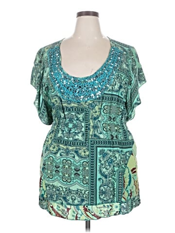 One World Short Sleeve Blouse (view 1)