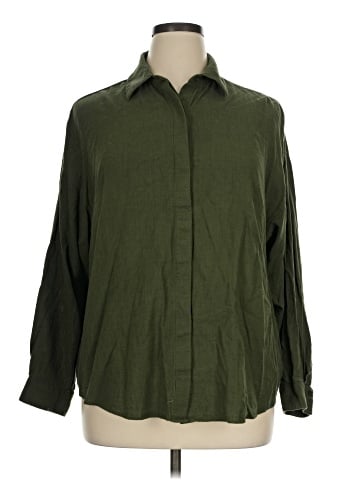Express Long Sleeve Button-Down Shirt (view 1)