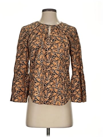 Drake's for J.Crew 3/4 Sleeve Blouse (view 1)