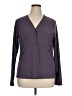 Athleta Purple Long Sleeve Henley Size 1X - photo 1