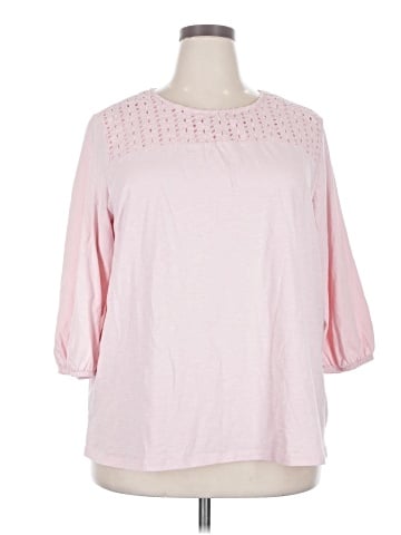 Croft & Barrow 3/4 Sleeve Blouse (view 1)