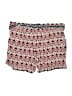 Ann Taylor LOFT 100% Viscose Paisley Red Shorts Size 10 - photo 2