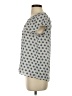 Ann Taylor LOFT Outlet 100% Polyester Blue Short Sleeve Blouse Size S (petite) - photo 5