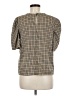14th & Union Houndstooth Brown Short Sleeve Blouse Size M - photo 2