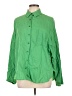 Fred David Green 3/4 Sleeve Button-Down Shirt Size L - photo 1