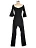 Eliza J Solid Black Jumpsuit Size 4 - photo 2
