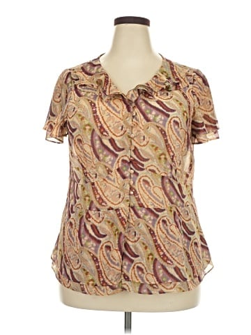 Lane Bryant Short Sleeve Blouse (view 1)