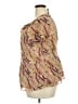 Lane Bryant Paisley Brown Short Sleeve Blouse Size 18 - 20 Plus - photo 5