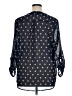 Gap Outlet 100% Polyester Blue 3/4 Sleeve Blouse Size XL - photo 2