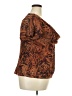 DressBarn 100% Polyester Brown Short Sleeve Blouse Size 18 - photo 4