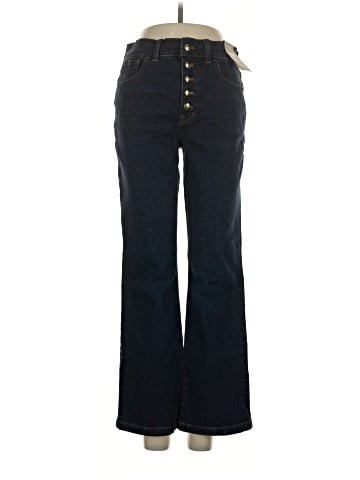 Madewell Kick Out Crop Jeans in Larkspur Wash (view 1)