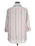 Cato Stripes White 3/4 Sleeve Button-Down Shirt Size XL - photo 2