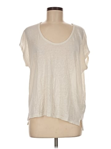 Madewell Linen-Blend U-Scoop Tee (view 1)