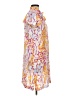 Robert Graham Print Orange Casual Dress Size M - photo 4
