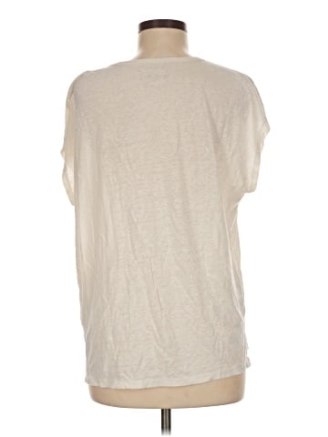Madewell Linen-Blend U-Scoop Tee (view 2)