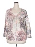 Kiara Silver 3/4 Sleeve Blouse Size XXL - photo 1