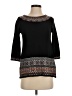 Sleeping On Snow Black 3/4 Sleeve Top Size XS - photo 1