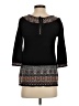 Sleeping On Snow Black 3/4 Sleeve Top Size XS - photo 2