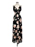 Unbranded 100% Polyester Floral Black Casual Dress Size XS - photo 1
