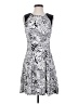 ECI Graphic Silver Cocktail Dress Size S - photo 1