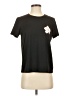 Unbranded Floral Black Short Sleeve T-Shirt Size S - photo 1