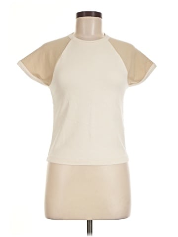Madewell Raglan-Sleeve Baby Tee in Colorblock (view 1)