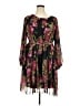 Soft Surroundings 100% Polyester Floral Black Cocktail Dress Size 2X - photo 1