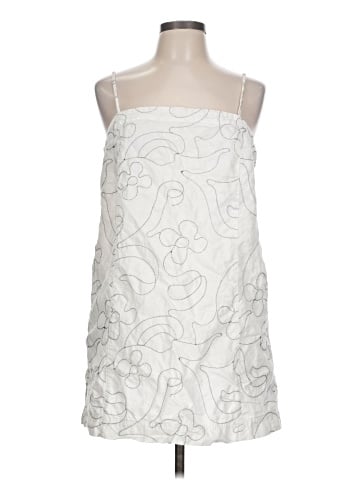 Madewell The Embroidered Goldie Mini Dress in 100% Linen (view 1)