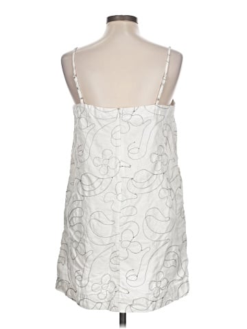Madewell The Embroidered Goldie Mini Dress in 100% Linen (view 2)