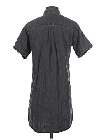 Madewell Denim Popover Shirtdress in Lunar Wash (view 2)