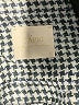 Capri 100% Linen Houndstooth Gray Long Sleeve Blouse Size L - photo 7