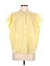 J.Jill Yellow Short Sleeve Blouse Size M - photo 1