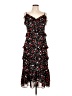 MICHAEL Michael Kors 100% Polyester Floral Black Cocktail Dress Size L - photo 1