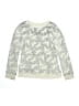 Cat & Jack 100% Polyester Print Silver Gray Sweatshirt Size 14 - 16 - photo 1