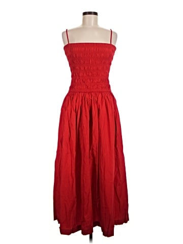 Madewell Poplin Smocked Maxi Dress (view 1)