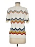 Crescent Chevron-herringbone Ivory Pullover Sweater Size M - photo 2