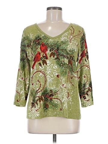 Collections etc. 3/4 Sleeve Top (view 1)