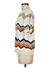 Crescent Chevron-herringbone Ivory Pullover Sweater Size M - photo 5