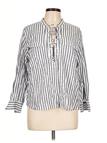 Madewell 3/4 Sleeve Button-Down Shirt (view 1)