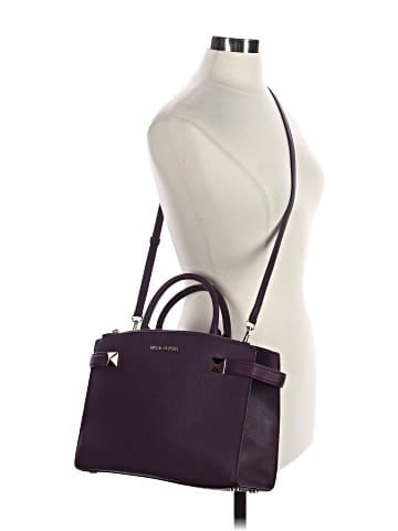 MICHAEL Michael Kors Leather Satchel (view 2)