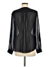 Joe Fresh 100% Polyester Black Long Sleeve Blouse Size M - photo 2