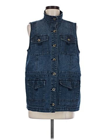Christopher & Banks Denim Vest (view 1)