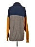 Free People Color Block Gray Turtleneck Sweater Size S - photo 2