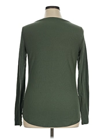 a.n.a. A New Approach Long Sleeve Henley (view 2)